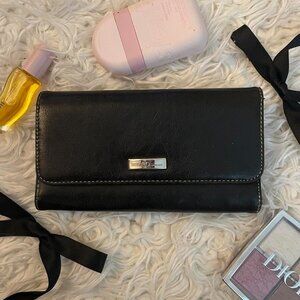 Rosetti Black Faux Leather Wallet – Sleek Snap Closure